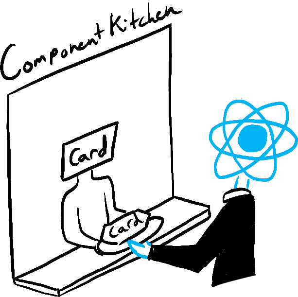 Шэф дае React свежы экземпляр кампанента Card.